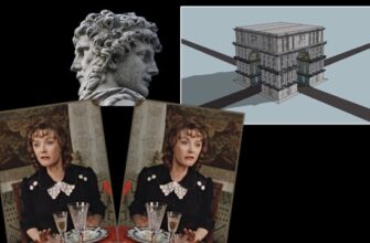 Коллаж из перекрёстка, Храма Двуликого Януса и кадров из фильма "Москва слезам не верит"