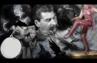 Изображение Сталина и рядом коллаж из кадров фильма Цирк и клипа про ворон